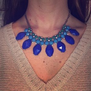 J. Crew Blue/Green Statement Necklace